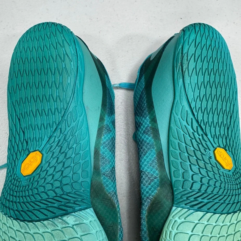 Merrell Vapor Glove 3 Barefoot Running Shoes Womens 10.5 Baltic Teal Athletic